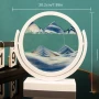 Стъклен пясъчен арт-Свободно стояща динамична 3D картина с движещ се пясък, декорация за дома и офис, снимка 6