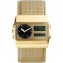 Мъжки часовник Vestal Monte Carlo Leather Gold златист кожен, снимка 4