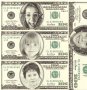 Банкнота с твоето лице на нея - 100 долар / паунд + цифра по избор