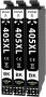 WYFYINK 405XL Съвместим с черни касети за Epson 405 XL 405XL, 3 черни