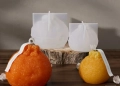 3D Мандарина или Портокал силиконов молд форма смола фондан шоколад гипс свещ, снимка 1