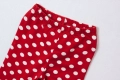Червен памучен клин на бели точки 92-128, снимка 3