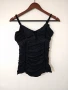 Нов дамски черен воален топ М размер, снимка 1