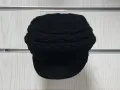Нова зимна дамска шапка с козирка Ангора в черен цвят, снимка 9