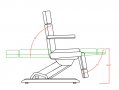 Стол за педикюр Medial (3 мотора) 190 х 61/90 х 64/100 см, снимка 4