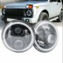 1бр. 7"Инчов кръгъл светодиоден фар за Jeep Wrangler, Land Rover и др, снимка 4
