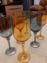 Стъклени цветни чаши ретро, снимка 4
