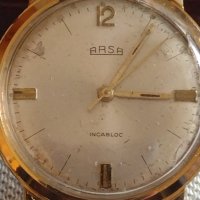Стар механичен часовник BASA INCABLOC SWISS ANTI-MAGNETIC с позлатена рамка 41969, снимка 2 - Други ценни предмети - 43905317