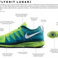 маратонки Nike Flyknit Lunar 2 Volt  номер 45, снимка 6 - Маратонки - 32796393