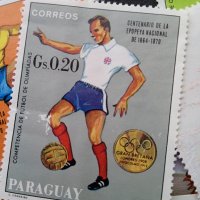 Марки,Парагвай,1970г,футбол,чисти,7 броя, снимка 3 - Филателия - 35650034