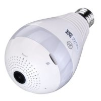 Панорамна IP камера Automat, тип крушка за наблюдение, Безжична камера , Panoramic Camera I, снимка 3 - HD камери - 27346088