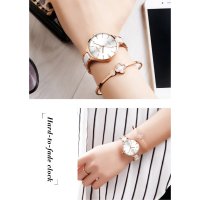 Дамски часовник Lige Ceramic Watch, Бял/Златист, снимка 14 - Дамски - 44042243