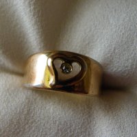 Стар позлатен сребърен пръстен, снимка 3 - Пръстени - 28629466