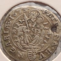 Сребърна монета 6 кройцера 1673г. Леополд първи Кремниц Унгария 13656, снимка 9 - Нумизматика и бонистика - 43000517