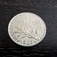 Монета - Франция - 1 франк | 1960г., снимка 1 - Нумизматика и бонистика - 28616607