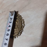 Панагия богородица медальон икона религия месинг, снимка 6 - Антикварни и старинни предмети - 43382939