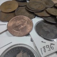 Голям лот монети от едно пени, снимка 2 - Нумизматика и бонистика - 43356459