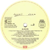 Грамофонна плоча Hazell Dean – Always LP, Album, снимка 3 - Грамофонни плочи - 34580281