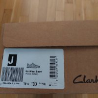 Сникърси от естествена кожа Clarks 39 wide fit , снимка 7 - Дамски ежедневни обувки - 37837069