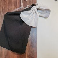 Черна дамска лятна блуза с голо рамо, снимка 4 - Корсети, бюстиета, топове - 37551624