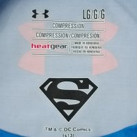 Under Armour UA Alter Ego Superman Compression оригинална блуза L, снимка 3 - Спортни дрехи, екипи - 44046692