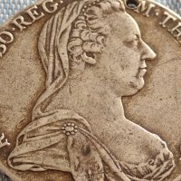Сребърна монета 1 талер 1780г. Ранен Рестрайк Мария Терезия 13799, снимка 2 - Нумизматика и бонистика - 42930225
