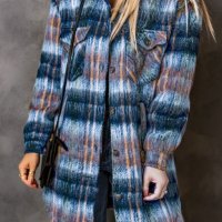 Дамско ефектно палто, с вълна, снимка 3 - Якета - 43787361