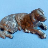 Стара метална фигура на куче, снимка 1 - Антикварни и старинни предмети - 39770666