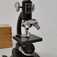 Старинен микроскоп B.O.B 150х300х600, снимка 5 - Антикварни и старинни предмети - 28214699