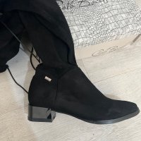 Нови чизми велурени размер 37, снимка 2 - Дамски ботуши - 44066616