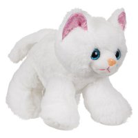 Плюшено бяло коте в чанта, снимка 3 - Плюшени играчки - 39179158