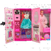 Кукла Барби с гардероб и аксесоари, снимка 1 - Кукли - 44070173