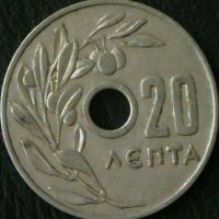 20 лепта 1954, Гърция, снимка 1 - Нумизматика и бонистика - 35182262