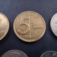Монети. Белгия. Белгийски франк . 7 бр , снимка 4 - Нумизматика и бонистика - 37772854