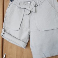 Нови къси панталонки от лен XS 34 размер, снимка 5 - Къси панталони и бермуди - 37369996
