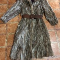 Дамско дълго палто- естествена кожа, снимка 3 - Палта, манта - 43044634