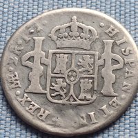 Сребърна монета 2 реала 1789г. Карлос четвърти Лима Перу 29782, снимка 6 - Нумизматика и бонистика - 42969000