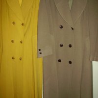 Елегантни дамски палта - жълто и бежово, размер 50-52,, снимка 6 - Палта, манта - 27944760
