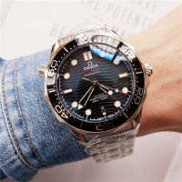 Мъжки часовник OMEGA Seamaster Diver 300M Master Co-Axial Black Dial с автоматичен механизъм, снимка 4 - Мъжки - 37995280