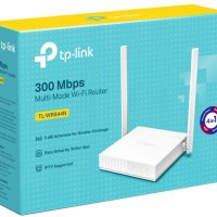 Нов 300 Mbps безжичен рутер TP-Link TL-WR844N, Multi-Mode, Wireless Router, LAN, снимка 1 - Рутери - 32445471