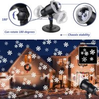 Коледен ЛЕД проектор- снежинки с дистанционно , снимка 3 - Други - 43498667