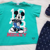 Тениска Мики Маус и къси панталонки 12-18 месеца , снимка 13 - Комплекти за бебе - 33257386