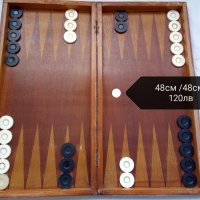 Табла и шах, дървена кутия, дървени фигури, пулове за игра на табла, дървена табла , снимка 4 - Шах и табла - 43683288