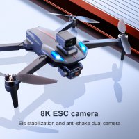 Дрон STELS K911 Max, 5G GPS, Камера 8K, WiFi, Сгъваеми витла, снимка 6 - Дронове и аксесоари - 40232833