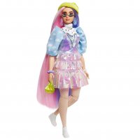 Кукла BARBIE - Екстра мода, с двуцветна коса GVR05, снимка 3 - Кукли - 34935145