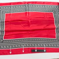 Дамски шал в червено с ефектен принт в черно и бяло Art of Polo, снимка 3 - Шалове - 43098534
