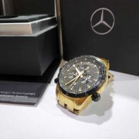 Мъжки хронографен часовник Mercedes-Benz Gold, снимка 1 - Мъжки - 40855566