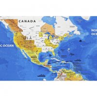 2031 Скреч карта на света OCEAN, снимка 9 - Други стоки за дома - 34987777