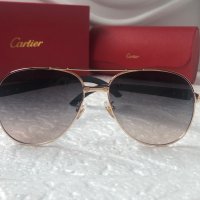 Cartier 2022 мъжки слънчеви очила с кожа, снимка 9 - Слънчеви и диоптрични очила - 37441185