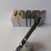 химикалка Лами Lamy Accent метал с черно матово покритие и грип от специална смола имитираща мрамор, снимка 2 - Ученически пособия, канцеларски материали - 42982759